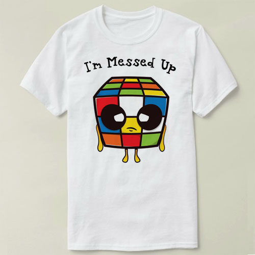 T-ShirtMessedRubikscubeDIYUp男