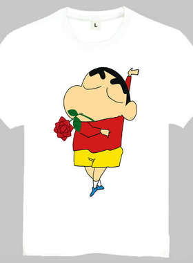 Crayon Shin-chan T-shirt 卡通 蜡笔小新 T恤 白色短袖 小新T恤