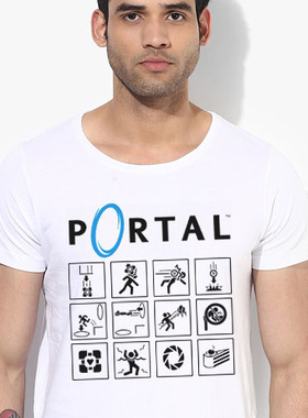 Portal传送门Gabe Newell Valve TeeShirt成人T恤定制圆领半袖18