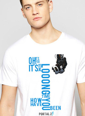 Portal传送门Gabe Newell Valve TeeShirt成人T恤上衣圆领半袖2