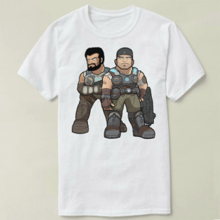 marcus and dom Gears of War战争机器4 Shirt圆领衣服定制T恤