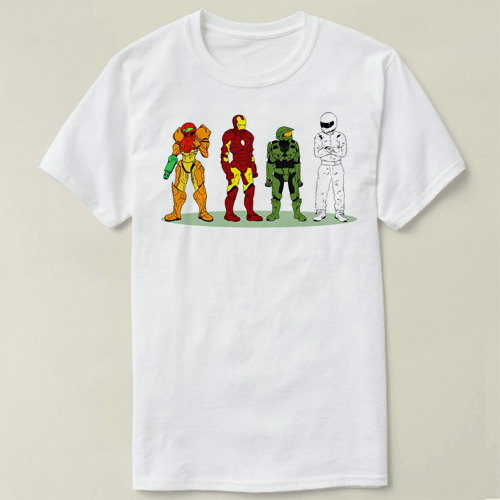 Samus Aran Iron Man halo Top Gear试替哥STIG 光环 T-Shirt T恤