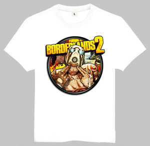 Borderlands T-shirt 无主之地 T恤 欧美潮流T恤 白色游戏T恤
