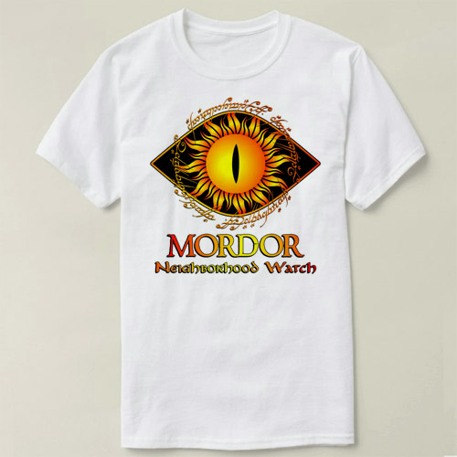 Mordor Watch Lord of the Rings魔戒指环王Tee Shirt半袖T恤成人