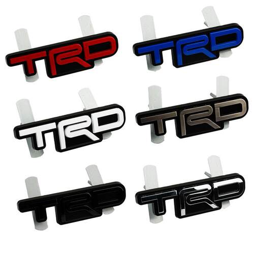 适用于丰田坦途 4runner TRD中网标 格栅彩色标 改装车贴车标金属