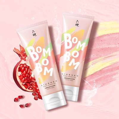 2瓶装六神祛痘沐浴露清爽控油清爽后背祛痘磨砂啫喱深层清洁