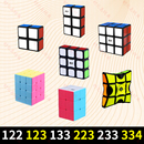 233 奇艺魔方122 223 133 334不等阶指尖陀螺一阶初学者益智 123