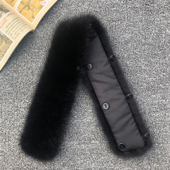 进口水貂毛领子男士通用小立领大衣羽绒服皮草皮衣毛领单卖真毛