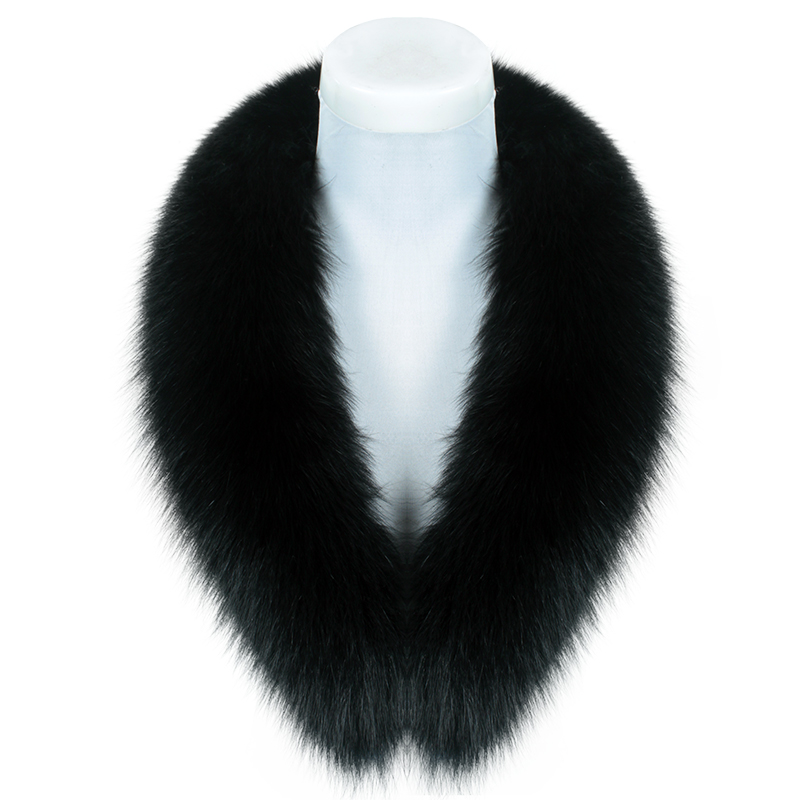进口超大真狐狸毛领子水貂毛领