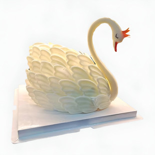 爱人天鹅生日蛋糕江西萍乡市湘东莲花上栗县芦溪同城配送女友闺蜜