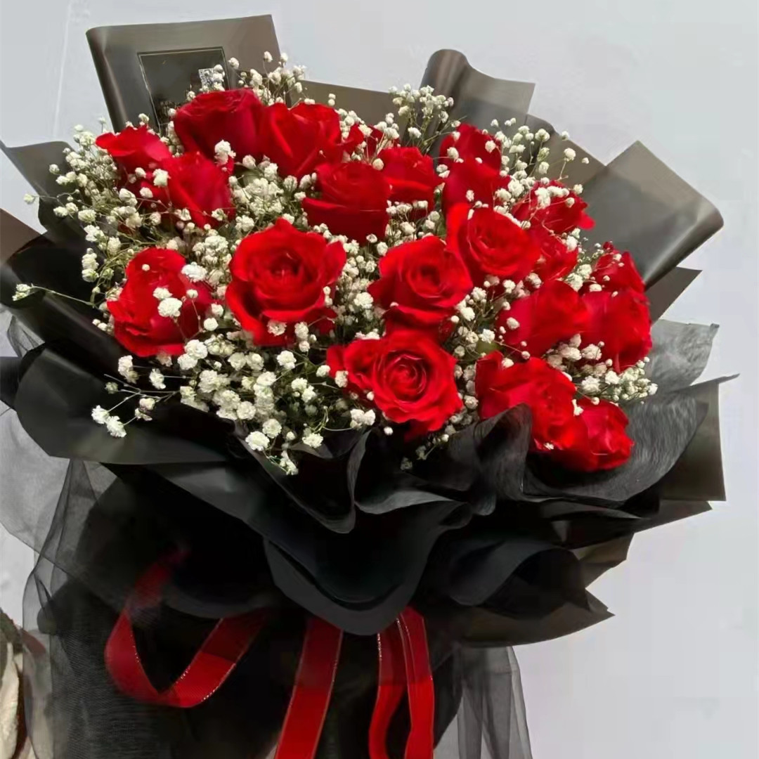 女神生日19朵红玫瑰鲜花四川资阳市安岳县龙台镇乐至店同城配送妈