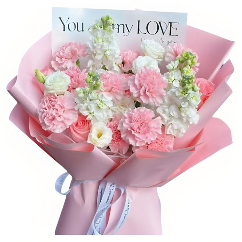 母亲节11朵混搭鲜花束浙江海宁诸暨桐乡嵊州平湖同城配送妈妈婆婆