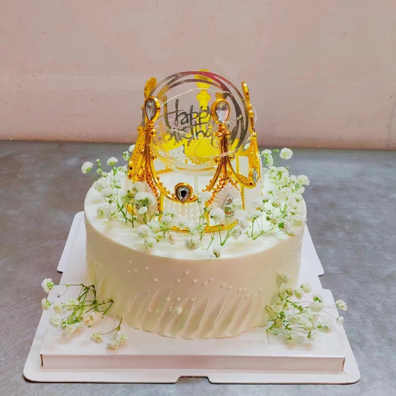 皇冠鲜花生日蛋糕临夏市永靖广河县和政康乐东乡积石山店同城配送