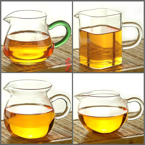18玻璃公道杯手工吹制耐高温耐热