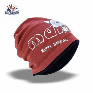 儿童帽子春季薄款男童纯棉堆堆帽大码户外保暖百搭帽睡帽凉帽炸街