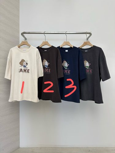 现CELLI韩国东大门2025年冬季新款时尚潮流可爱图案圆领短袖T恤