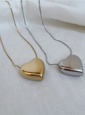 超大爱心项链女ins夸张不掉色