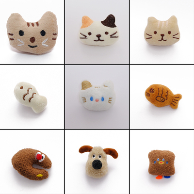 可爱毛绒鞋花冬洞洞鞋鞋花配饰