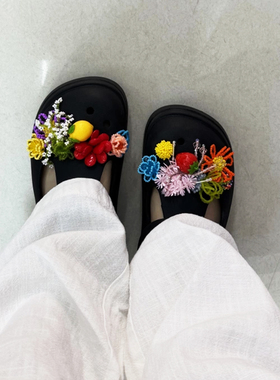 适配crocs卡洛驰鞋扣缤纷水果diy