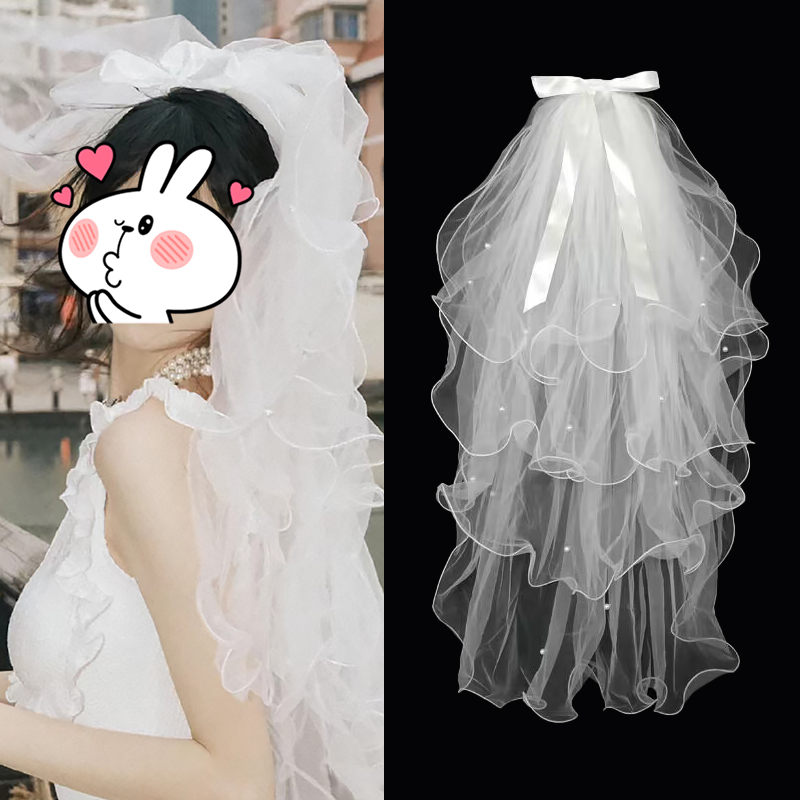 原色部落头纱求婚领证结婚