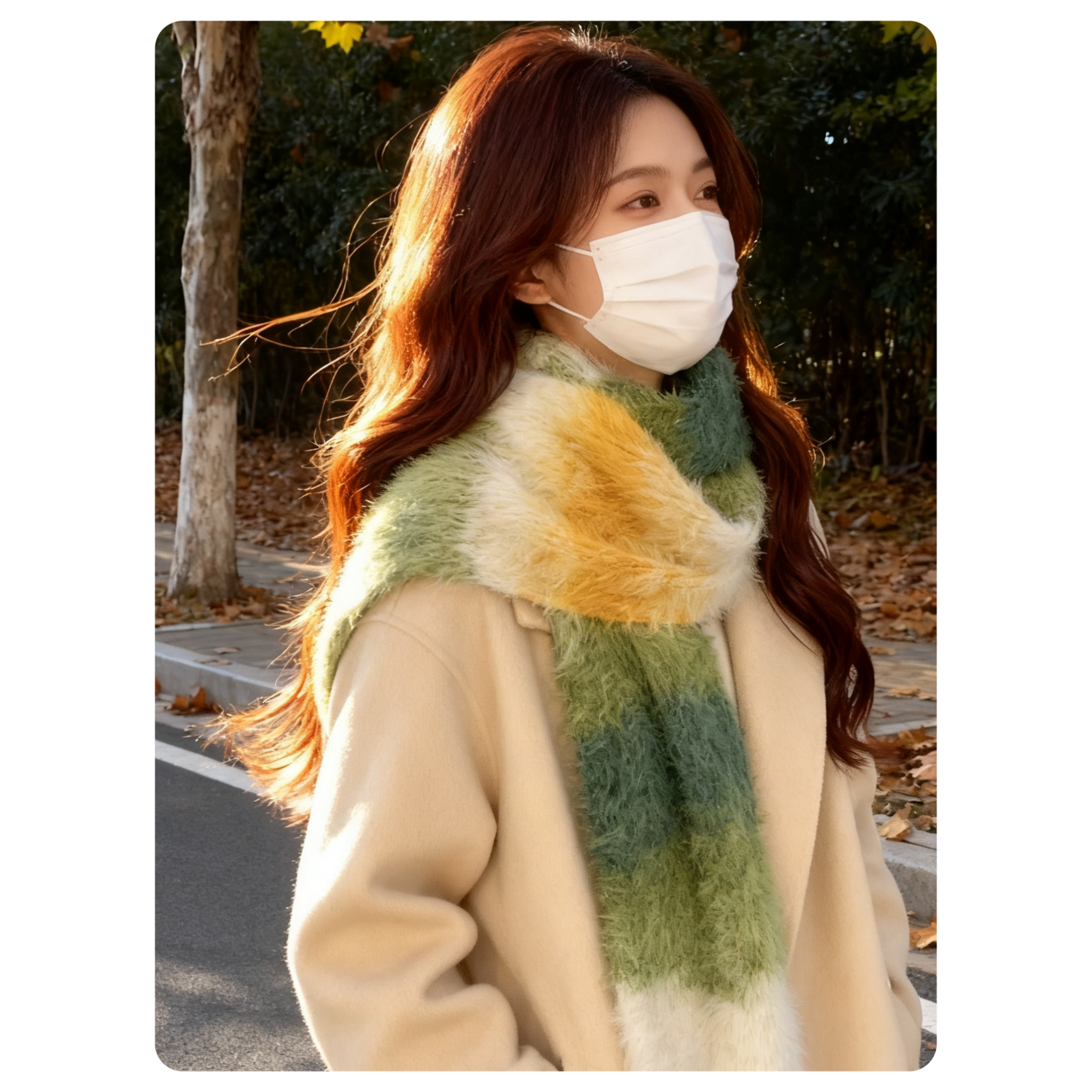 新款毛线长段染毛线手工diy围巾