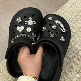 扣diy高级crocs鞋 适配洞洞鞋 花鞋 饰配件鞋 卡扣cross卡骆驰 配饰装