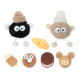 适配洞洞鞋配饰crocs配件卡骆驰鞋花可爱搞怪玩偶装饰扣女款立体