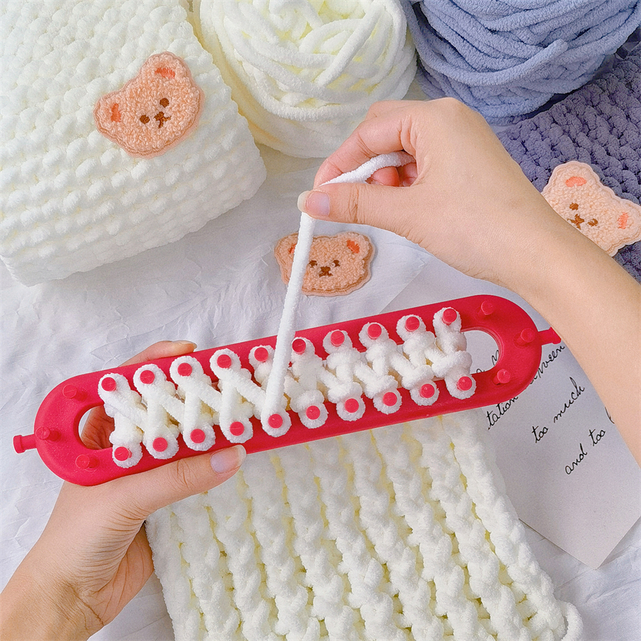 新手懒人织围巾神器织围巾