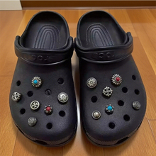 适配洞洞鞋配饰男卡骆驰crocs装饰配件diy男款高级感男生复古金属