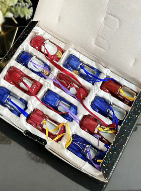 GIFTS OF ARTS老货纯手绘陶瓷迷你汽车小摆件小挂件手工艺品收藏