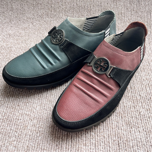 撤柜断码清仓公牛真皮男士皮鞋一脚蹬套脚头层牛皮男鞋41-43码