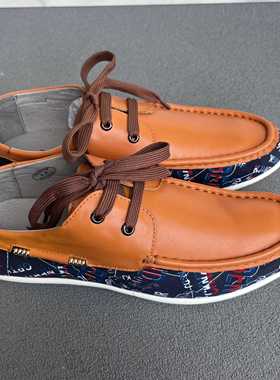 公牛青年时尚休闲头层牛皮日常系带男鞋低帮男皮鞋 6A3W535130