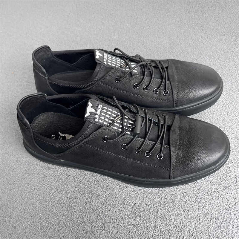38公牛断码真皮流行男鞋黑色百搭板鞋松紧带男单鞋 8A852434K40,流行男鞋,休闲板鞋,淘宝优惠券,粉丝福利购,淘宝优惠卷