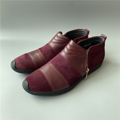 磨砂皮复古休闲男士皮鞋中帮单鞋