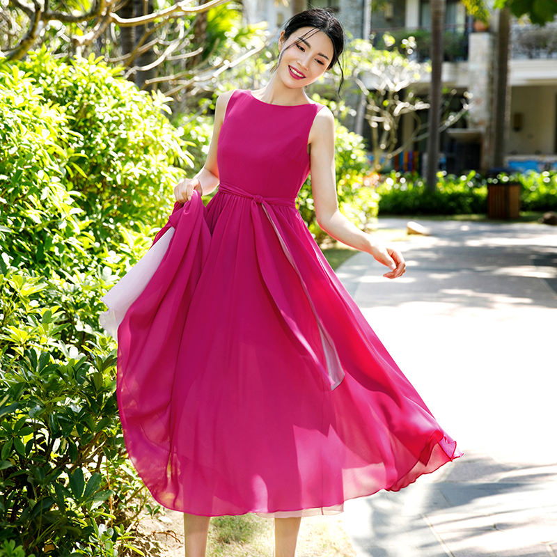 美妃高端小个子风新款春夏连衣裙