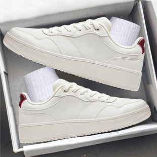 小白鞋 鸿星清仓空军一号男鞋 百搭男士 白色板鞋 秋冬透气厚底休闲鞋