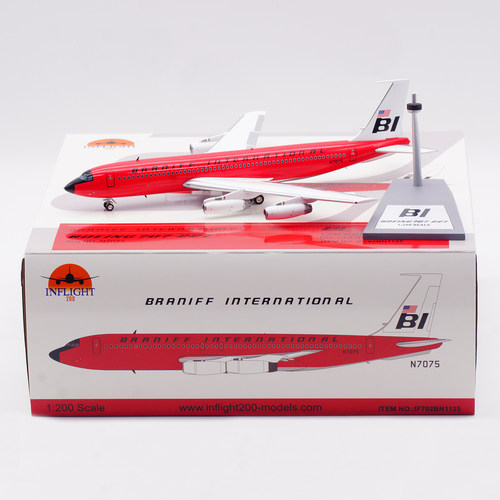 Inflight 1/200 布兰尼夫航空 B707-200 N7072 N7073 N7074 N7075
