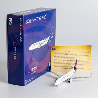 合金飞机模型中国联航空B737