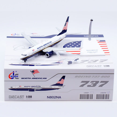 合金飞机模型北美航空B737
