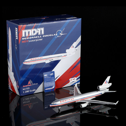 SQ Wings 1:200 合金 飞机模型 美国航空 MD-11 N1755