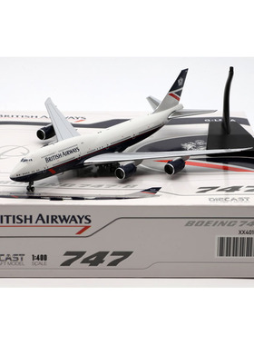 1:400 JC Wings 合金 客机模型 英国航空 波音 B747-8i G-LNBA