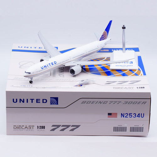 合金飞机模型美国联合航空B777