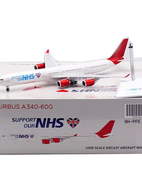Jcwings 1/200  合金飞机模型 Maleth Aero A340-600 9H-PPE