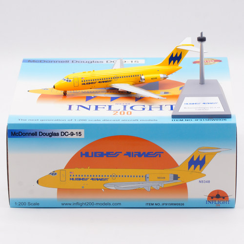 Inflight 1:200 飞机模型 合金 休斯西部航空 麦道DC-9-15 N9348
