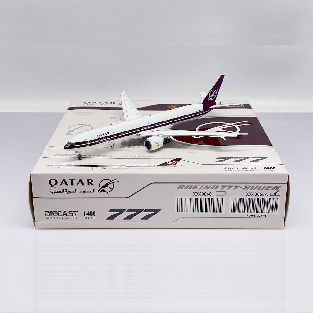 合金客机模型卡塔尔航空B777