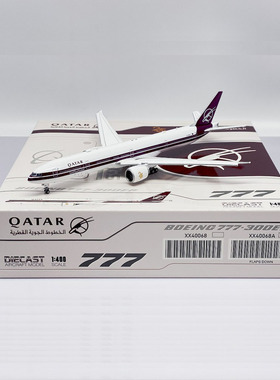 1:400 JCWing 合金 客机模型 卡塔尔航空 B777-300ER A7-BAC 襟翼