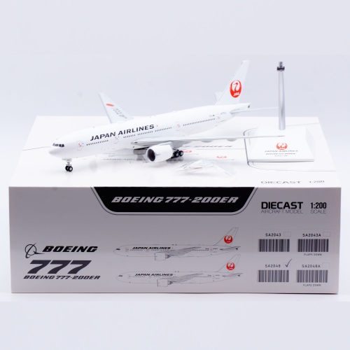 Jcwings 1/200 合金飞机模型 日本航空 B777-200ER JA703J