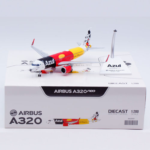 合金飞机模型巴西蔚蓝A320neo