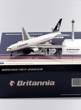 JCWING 1/200 合金飞机模型 波音B767-200ER 大不列颠航空G-BRIF