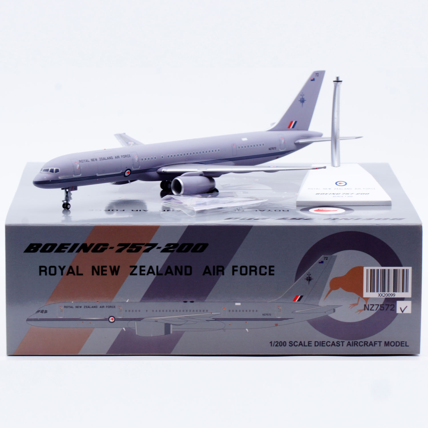 Jcwings 1/200 合金飞机模型 新西兰航空 波音 B757-200 NZ7572